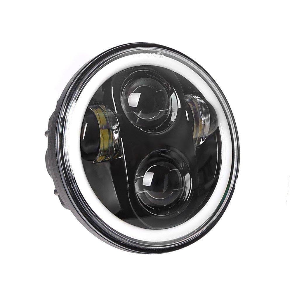5 3/4x22 Projection LED Headlight with White Halo Ring R705482
