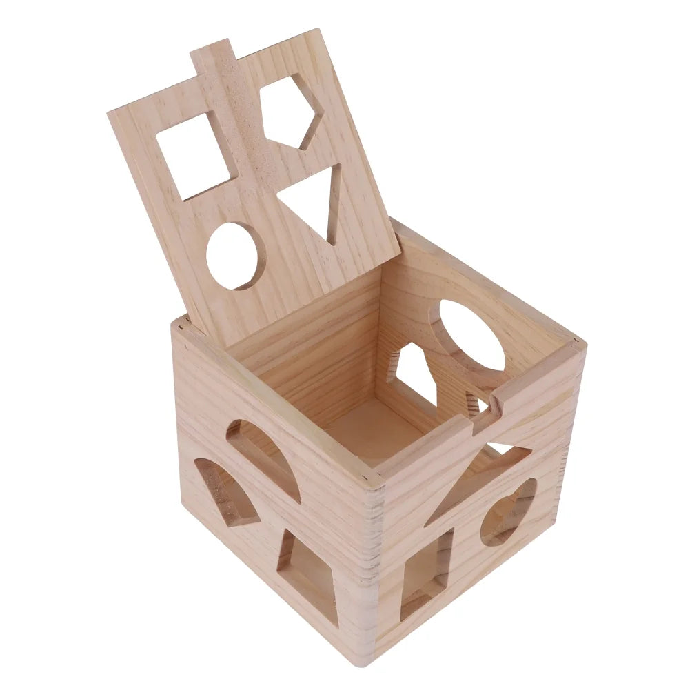 Wooden Building Blocks Shape Sorter Toy Y310309