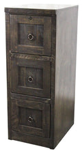 Rustic 3 Drawer File Cabinet Yellow D385503