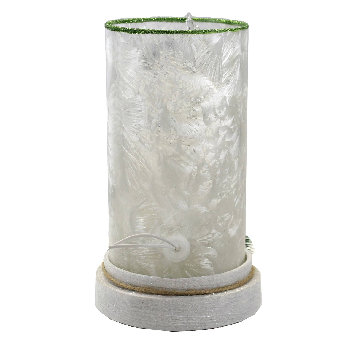 Snowman Hurricane Glass with Base Q24472