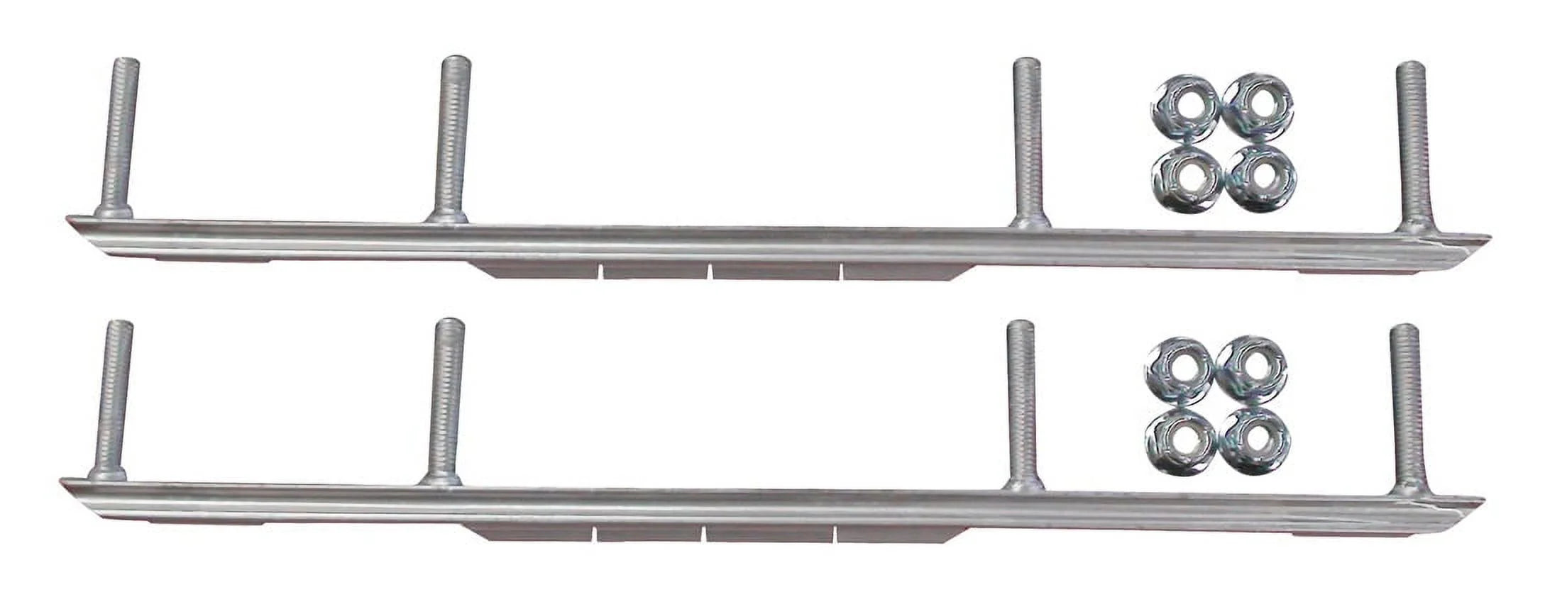 Yellow XCS Snowmobile Skis with 4.5" Shaper Bars Complete Kit L51763