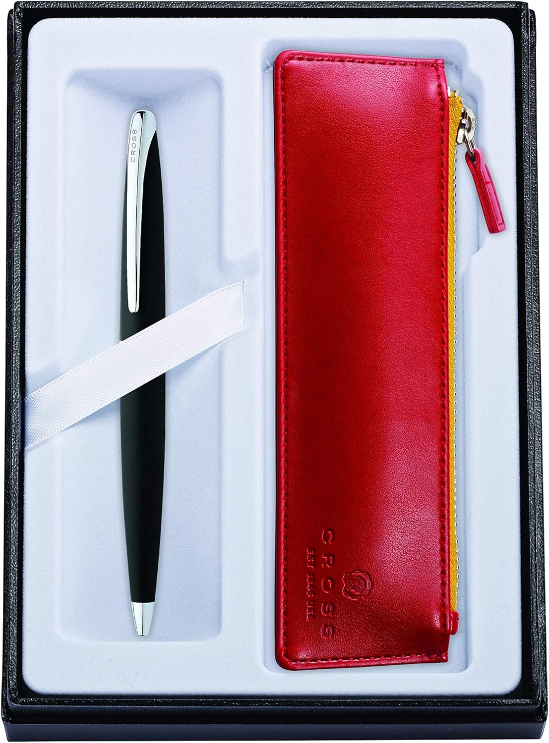 Basalt Black Ballpoint Pen & Crimson Medium Journal Pack of 2 W529
