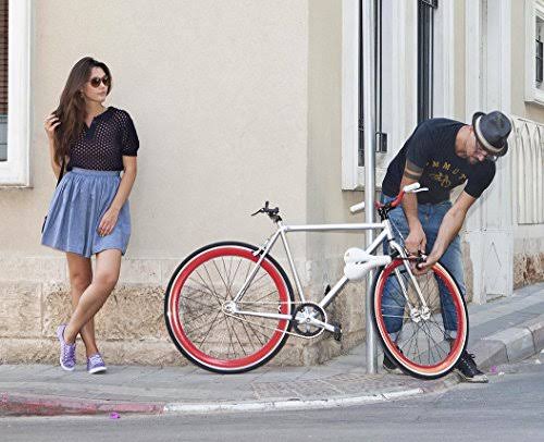 Brown Bicycle Saddle Lock B23508