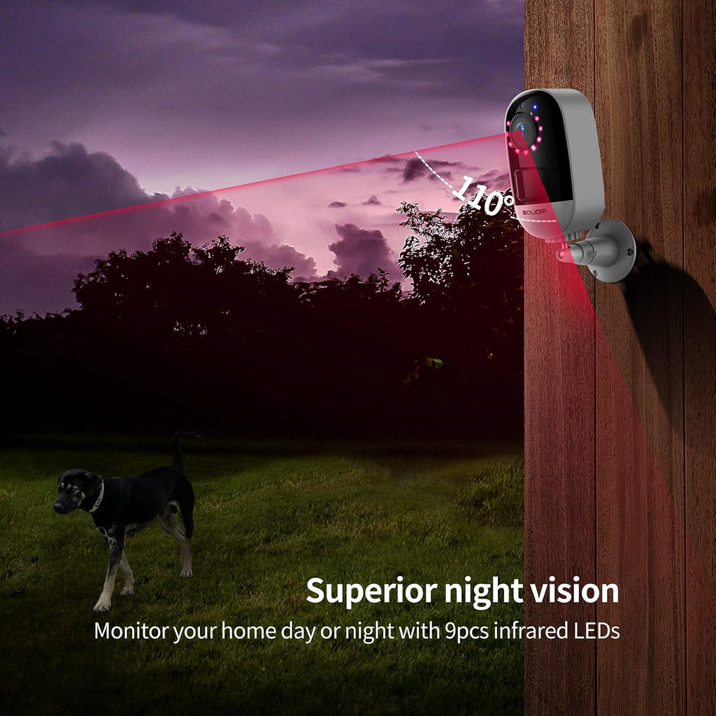 1080P WiFi Security Camera with Night Vision and 2-Way Audio M754