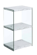 White 3 Tier Bookcase M5993