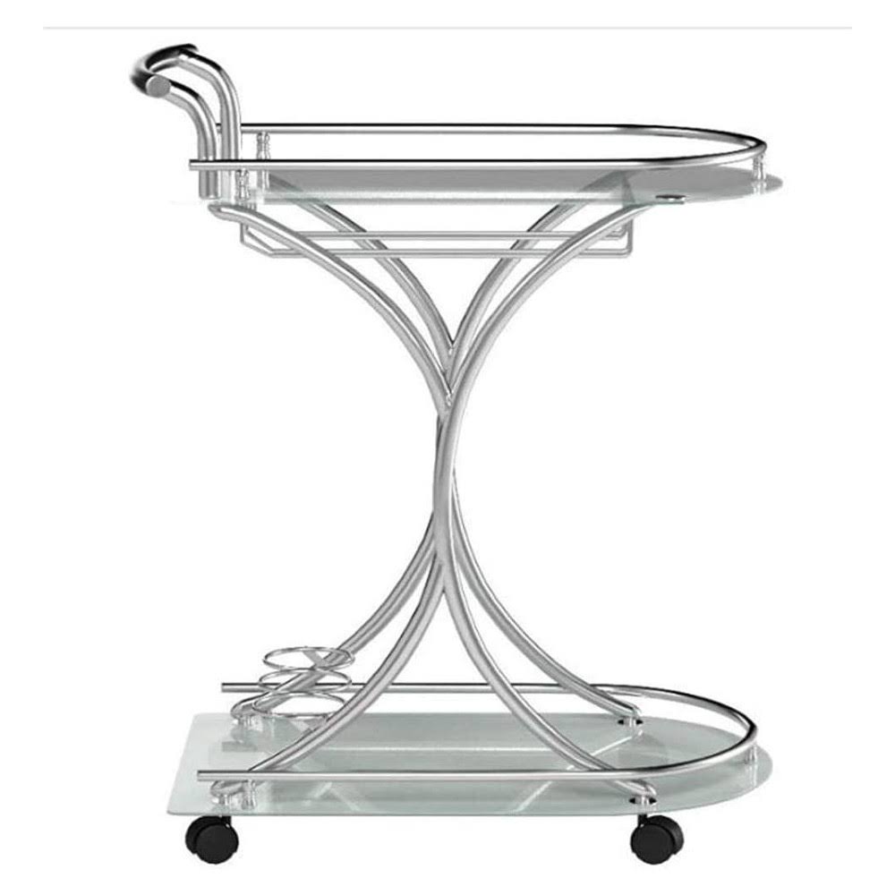 Metal/Glass Mobile Serving Cart F3016