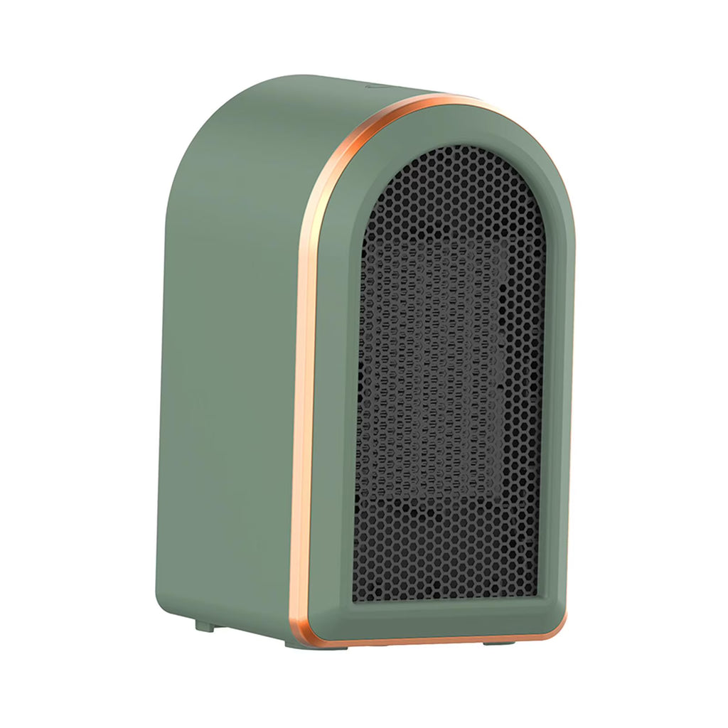 Green Mini Heater Fan with Tip Over Protection X75154