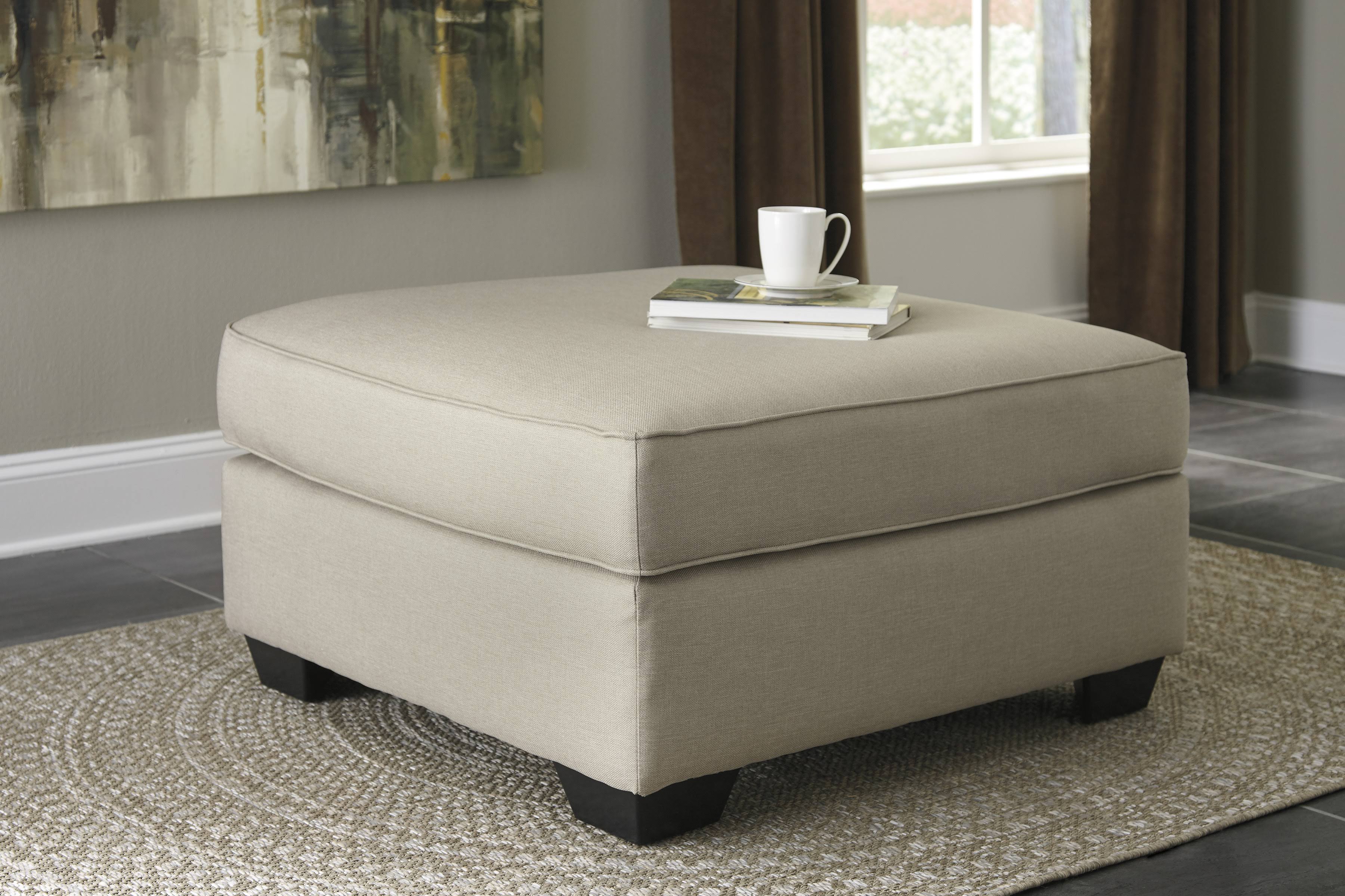 Oversized Accent Ottoman Ecru Z331639
