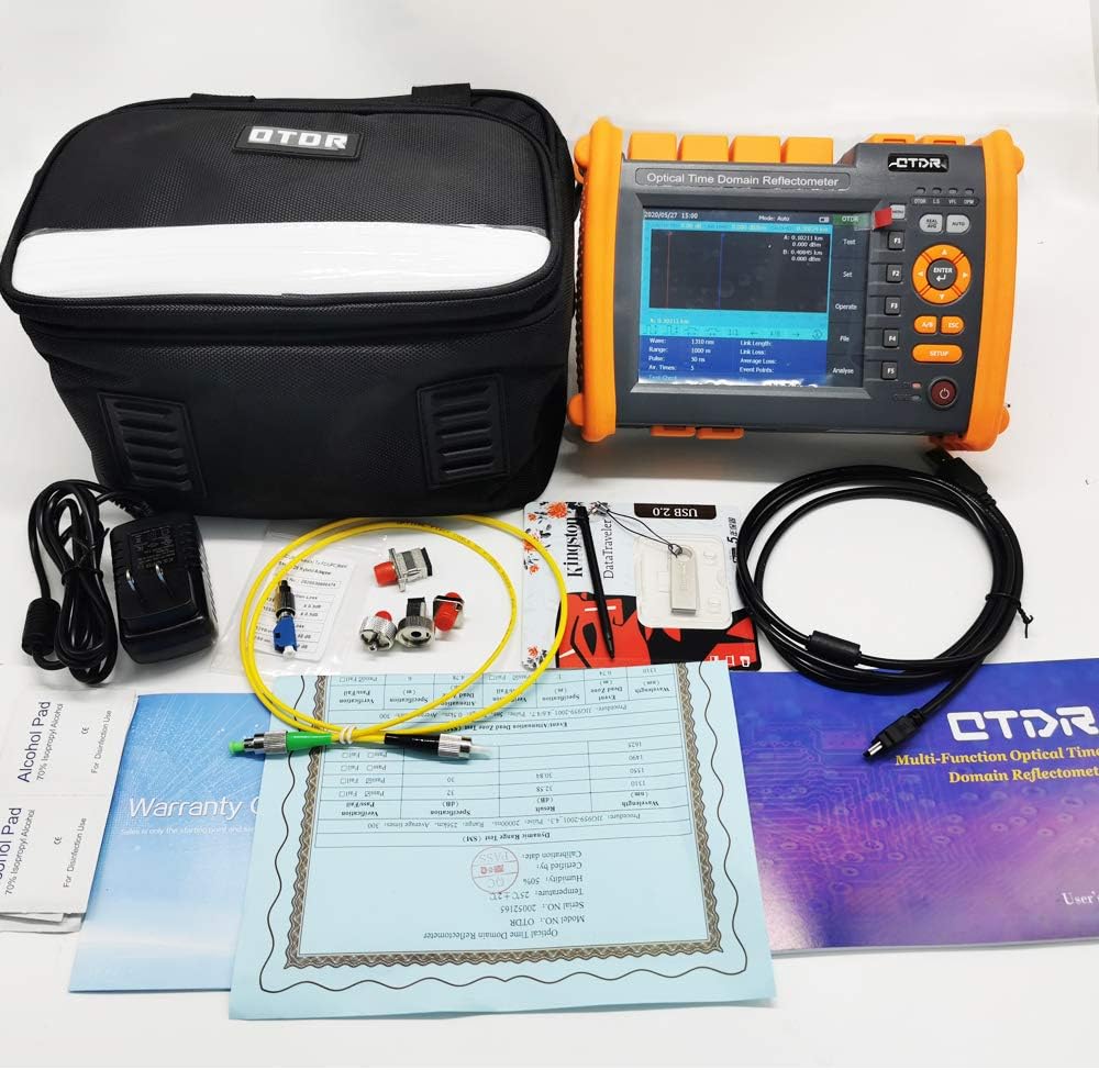 Optical Time Domain Reflectometer 1310/1550nm 32/30dB SM OTDR Tester with VFL OPM OLS Function X21184