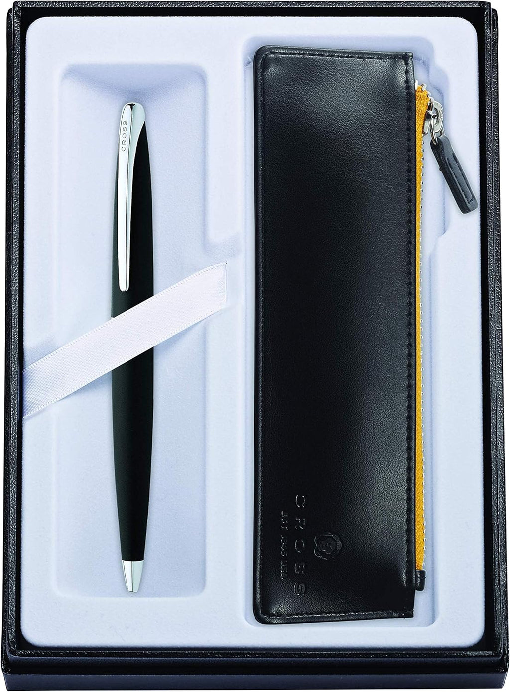 Basalt Black Ballpoint Pen & Crimson Medium Journal Pack of 2 W529