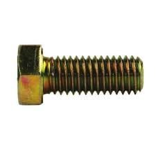 5/8-11 x 3 1/4 Hex Cap Screw Grade 5 Zinc Yellow Plated Steel, 25 pcs C569241