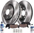 5-Lug 296mm Front Disc Rotors + Brake Pads 6pc Set F989