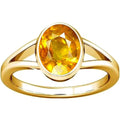 Yellow Sapphire Pukhraj Gemstone Panchdhatu Ring T446