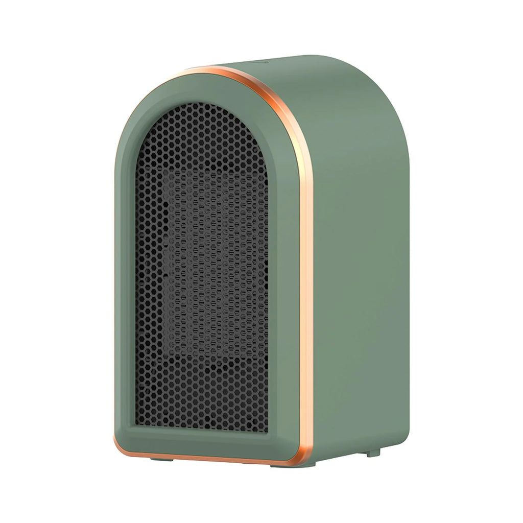 Green Mini Heater Fan with Tip Over Protection X75154