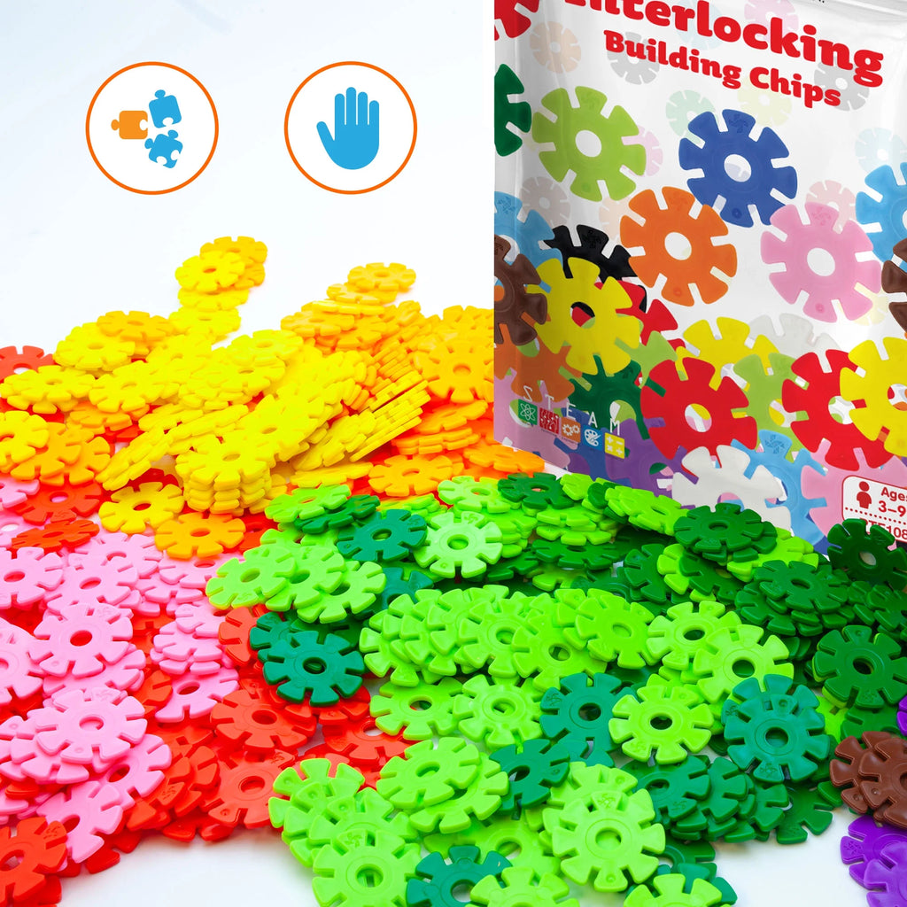 108 Pcs Interlocking Disc Construction Blocks M9027