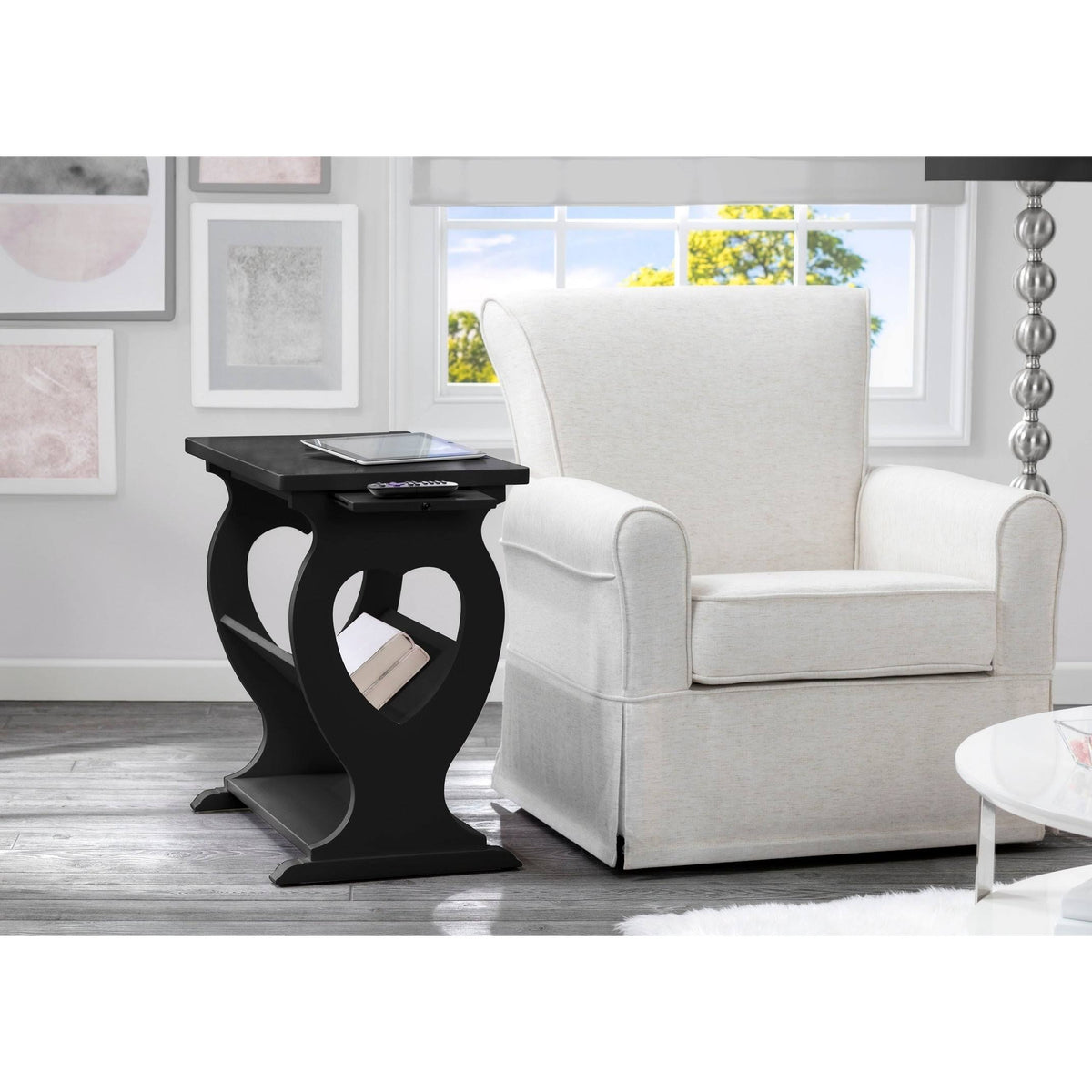 Grey End Table/Side Table D770