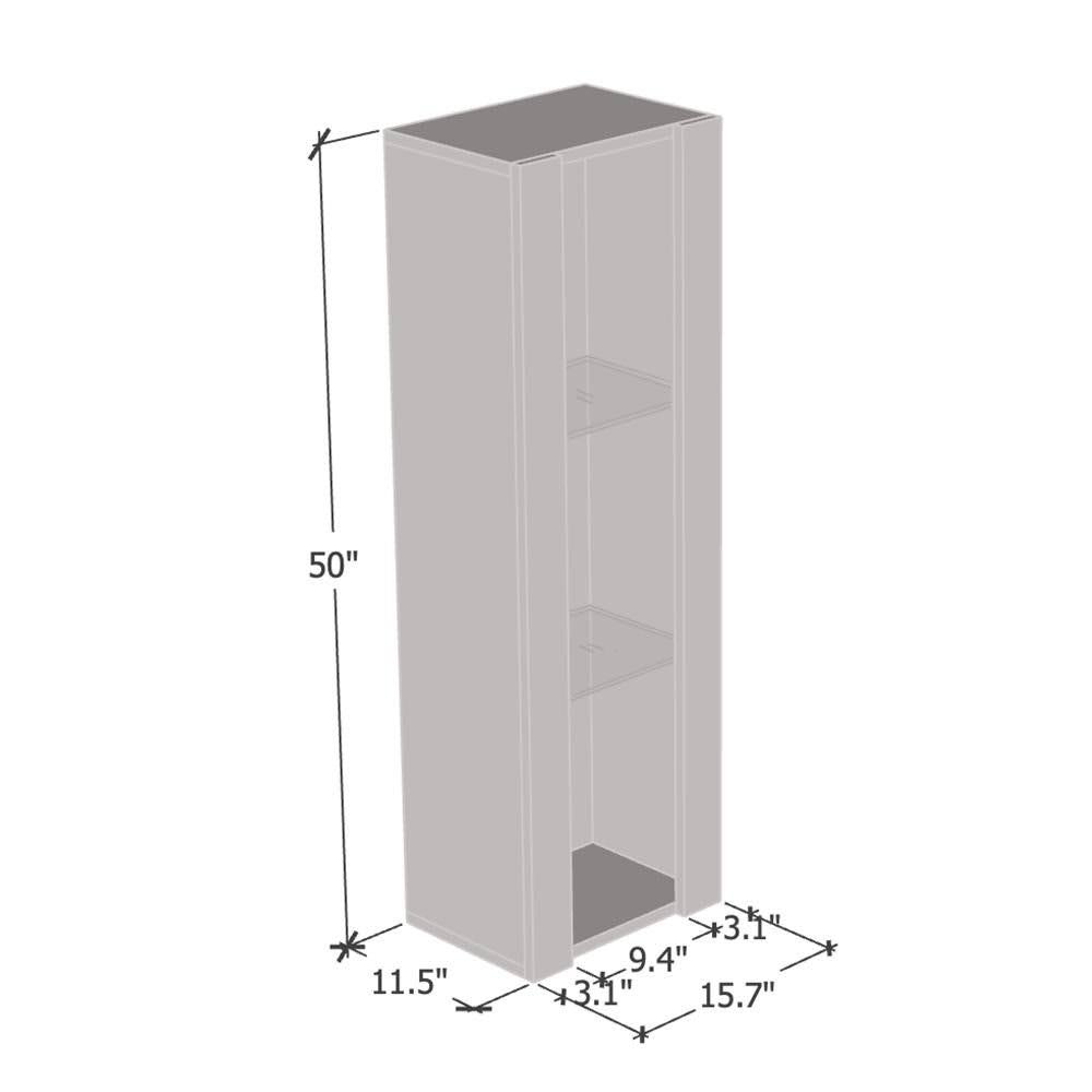 Wall-Mounted Bookcase - Gray E198044