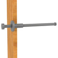 Matte Gray Retractable Pullout Garment Rod T747