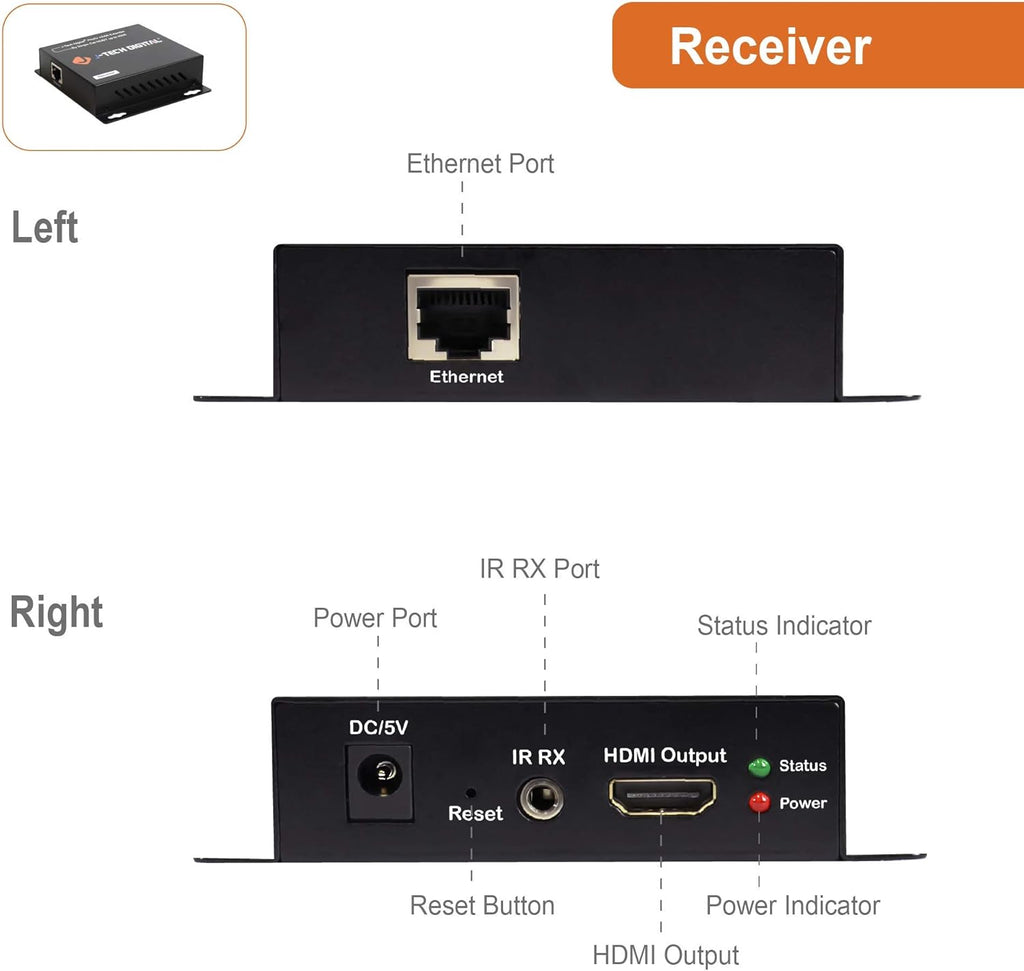 HDMI Extender Over Single Cat5e/6/7 Cable Full HD 1080p M1269