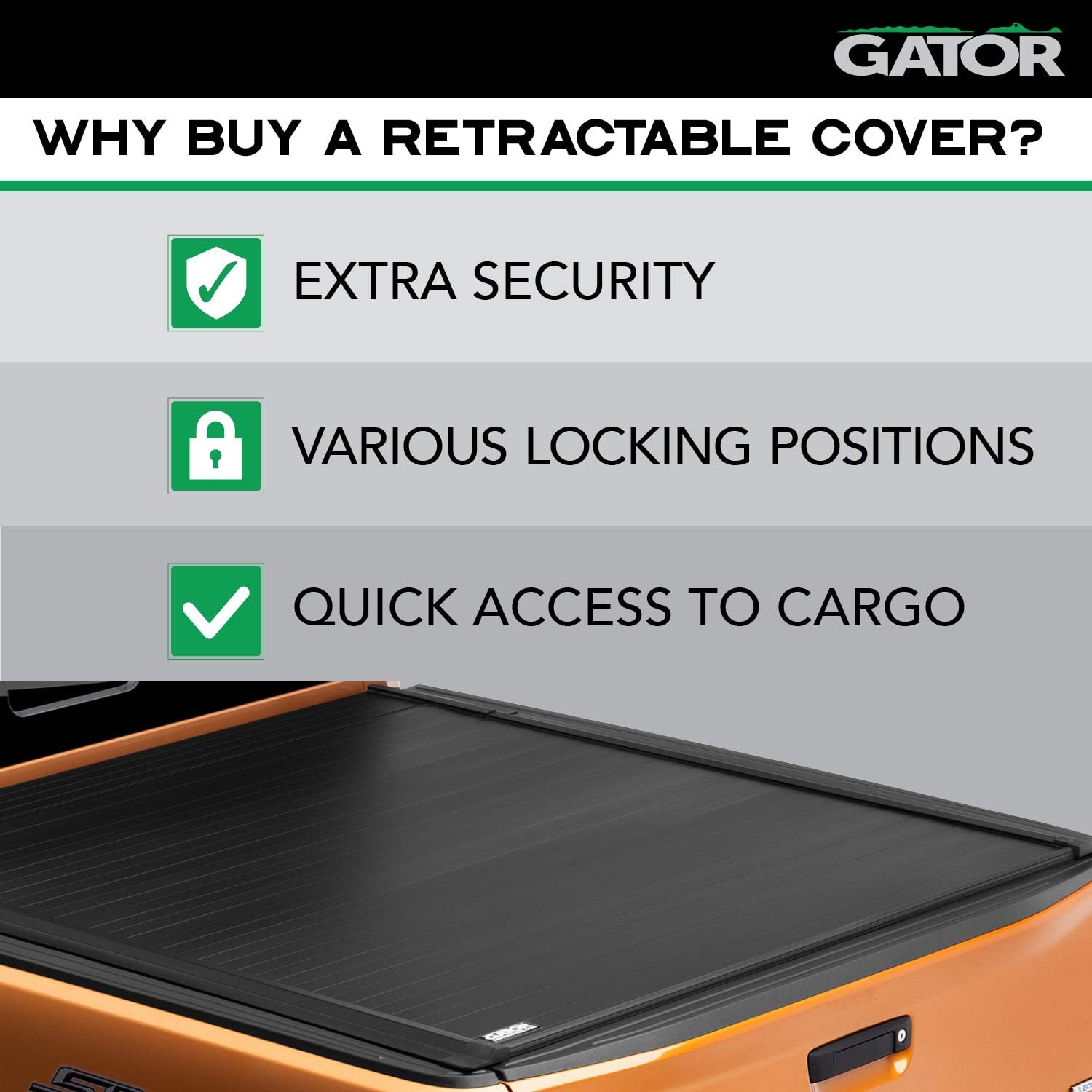 Retractable Truck Bed Tonneau Cover B2594