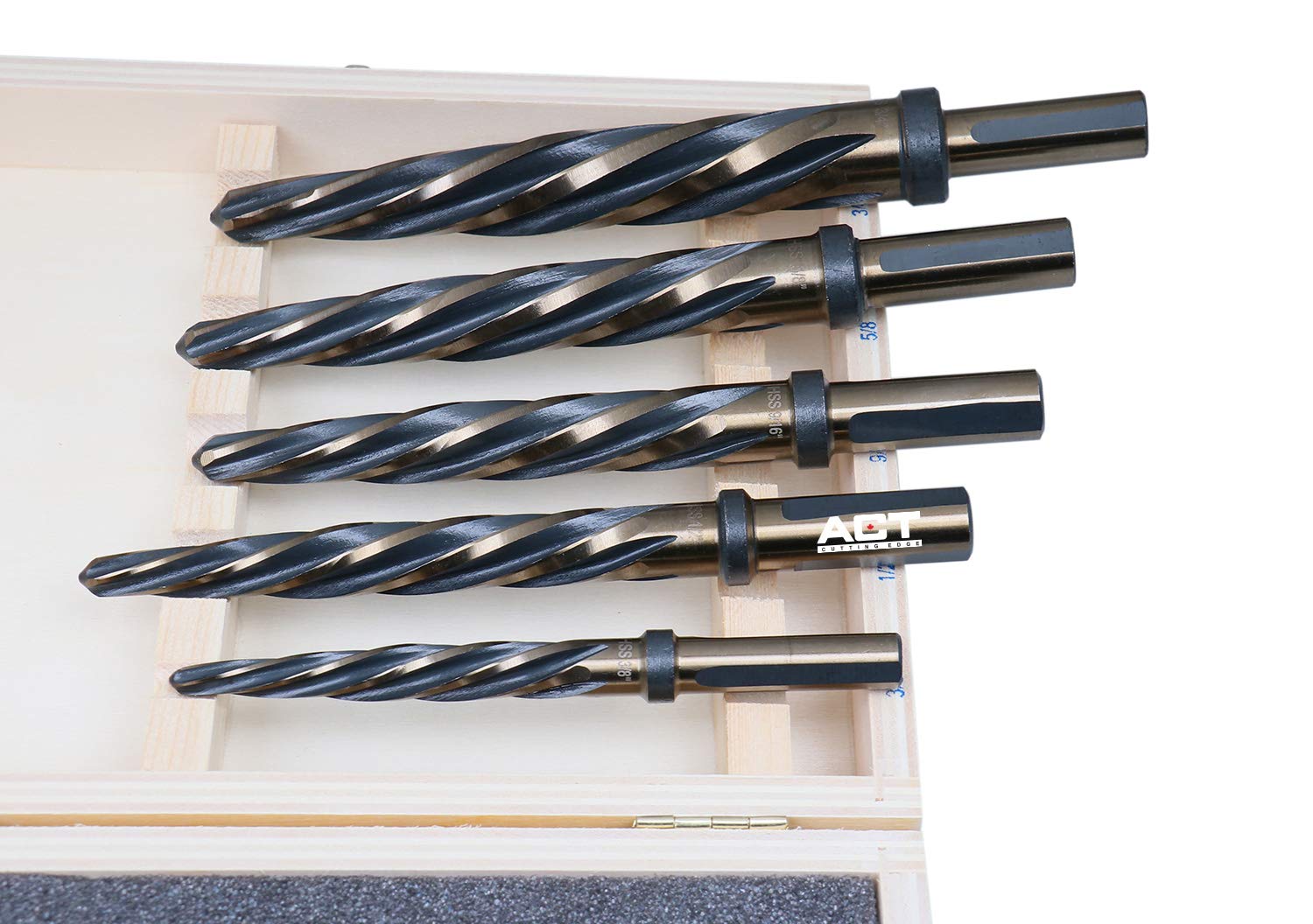 5 Pc H.S.S. Standard Spiral Flute Car Reamer Set U397567