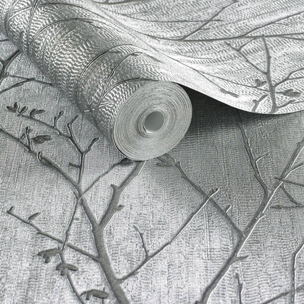 Silver Wallpaper Z42436
