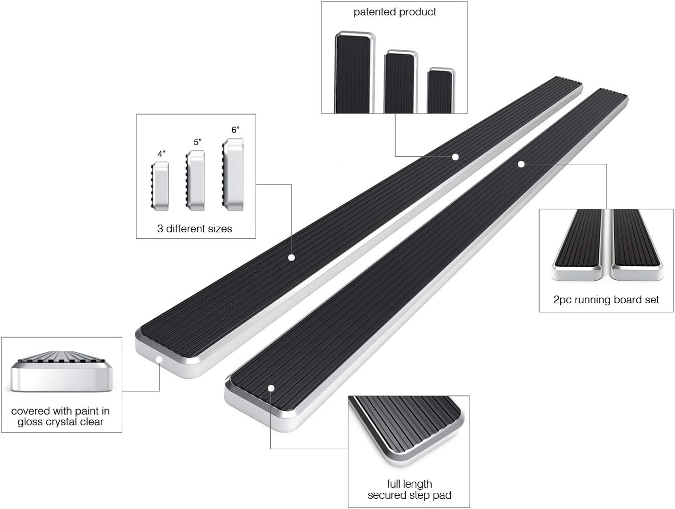 Running Boards for Crew Cab J354
