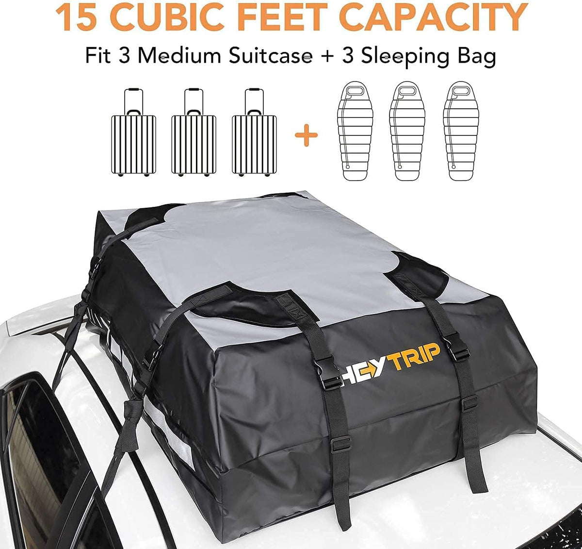 Waterproof Rooftop Cargo Carrier Pack of 2 M900