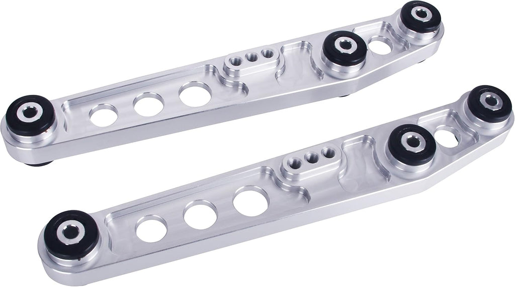 2pcs Silver Aluminum Rear Lower Control Arm Kit for Acura Integra Honda Civic EG T394146