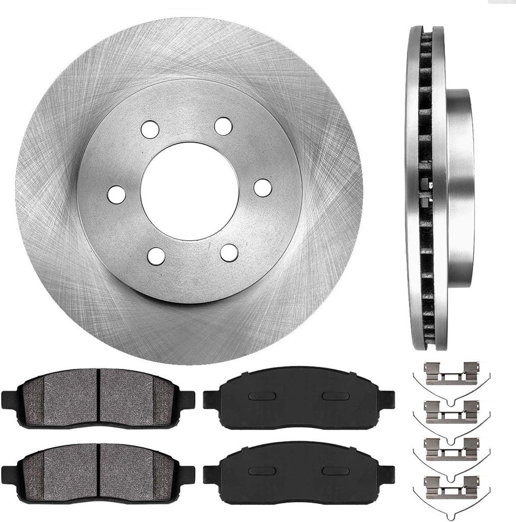 Front Brake Disc Rotors and Metallic Brake Pads O105126