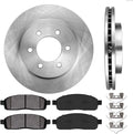 Front Brake Disc Rotors and Metallic Brake Pads O105126