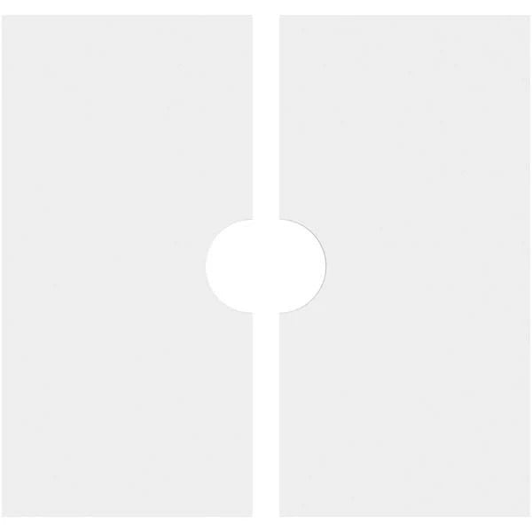 Contemporary PVC Ceiling Medallion (28x22OD x 5x22ID x 9 3/4x22C - Two Piece) H47435