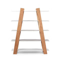 Acacia Wood Bookcase in Natural Gray V39708