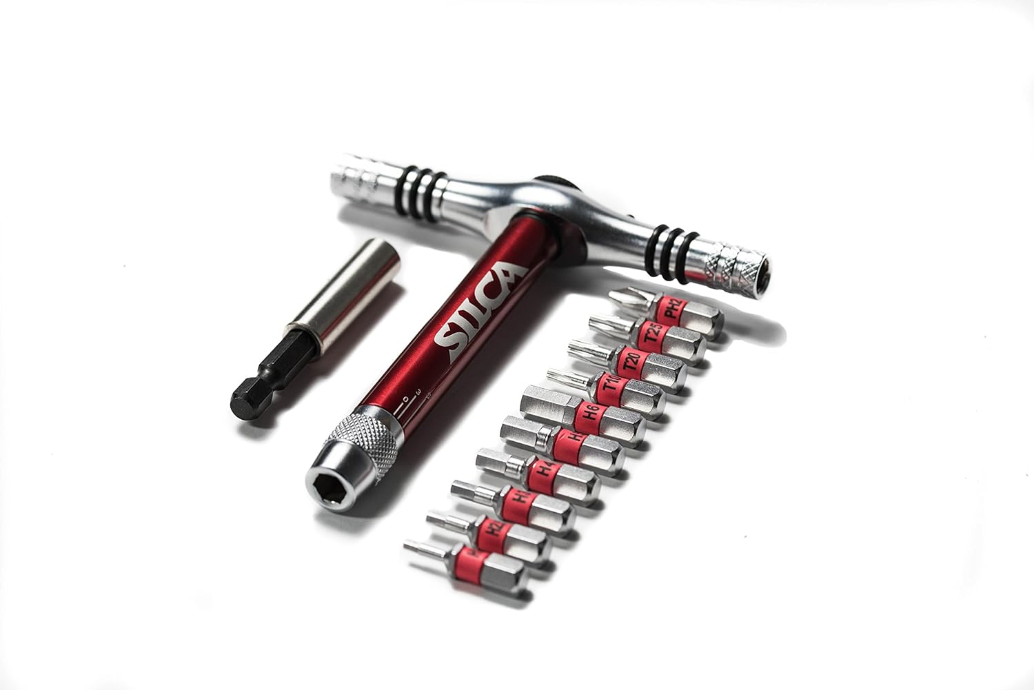 T-Ratchet + Ti-Torque Kit + 10 s2 Hex/Torx/Phillips Bits with Waxed Canvas Carrying Case H2824