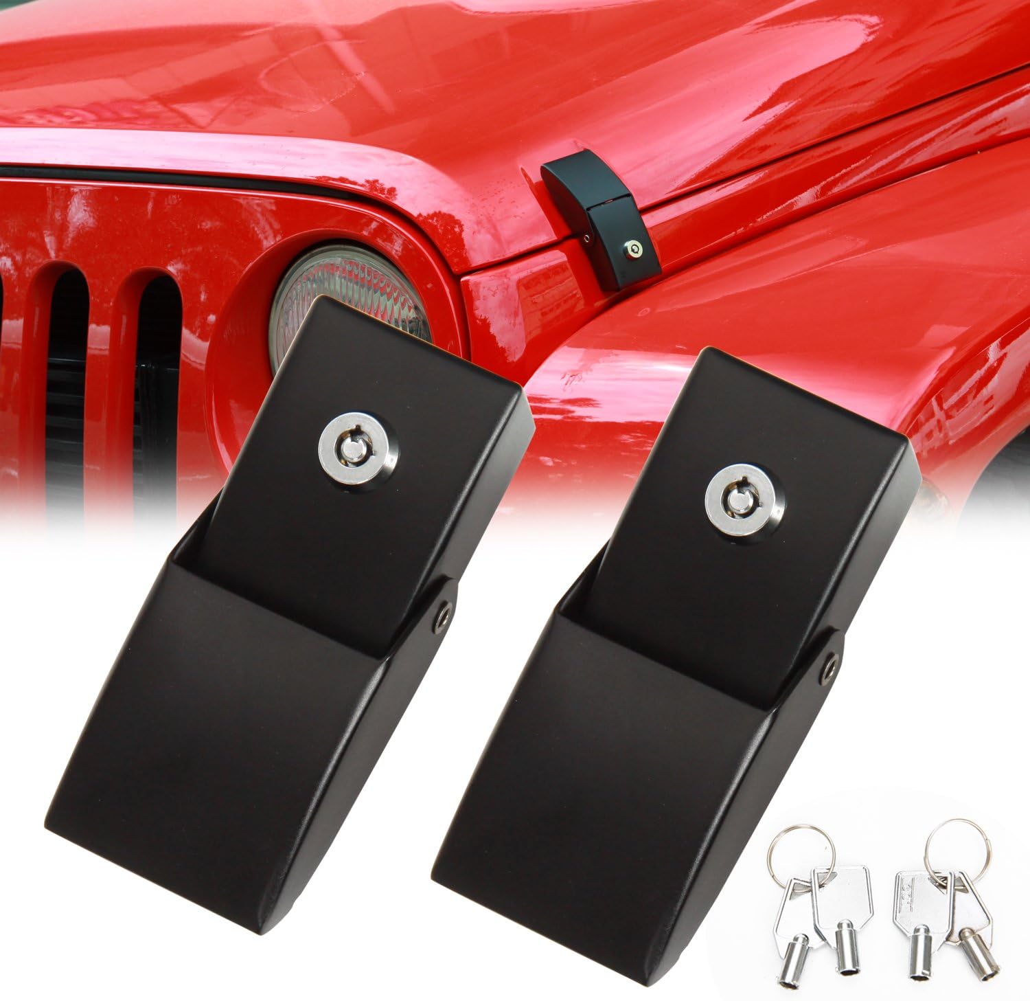 Black Stainless Steel Hood Latches Kit G41749