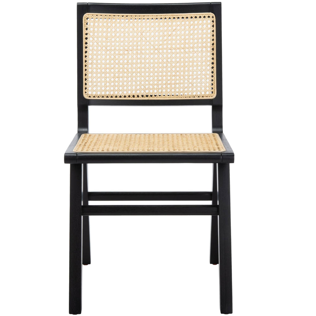 Black Natural Cane Dining Chair Set of 2 B403120