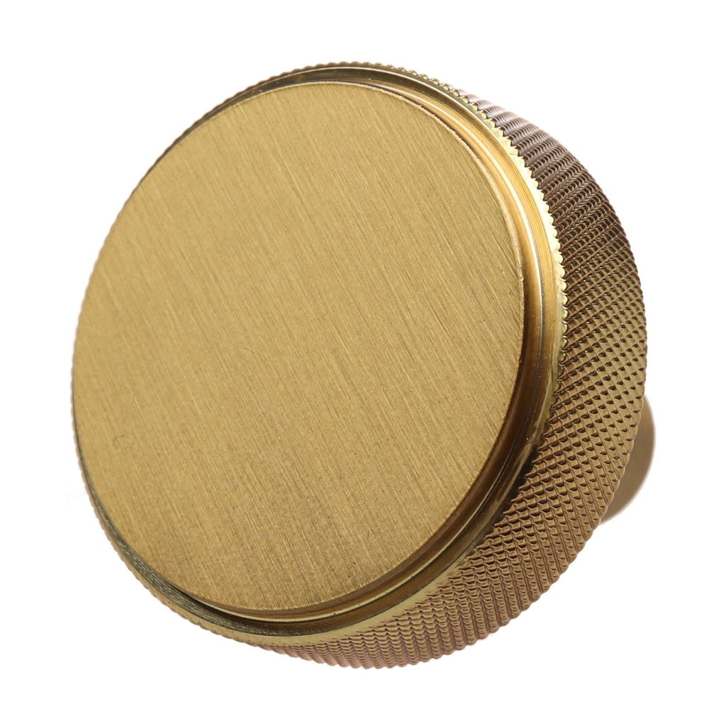 Satin Gold Solid Round Cabinet Knob, Pack of 5 F402874
