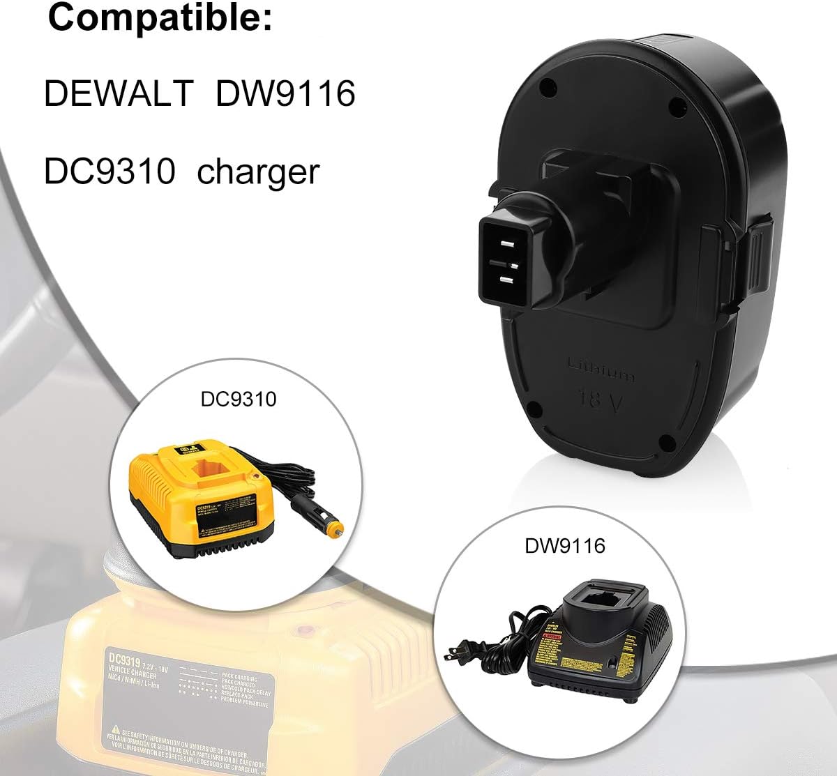 2 Pack 5.0Ah 18V Lithium-Ion Battery G769113