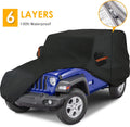 Gray Waterproof Car Cover for Wrangler 4 Door, Pack of 2 B55889