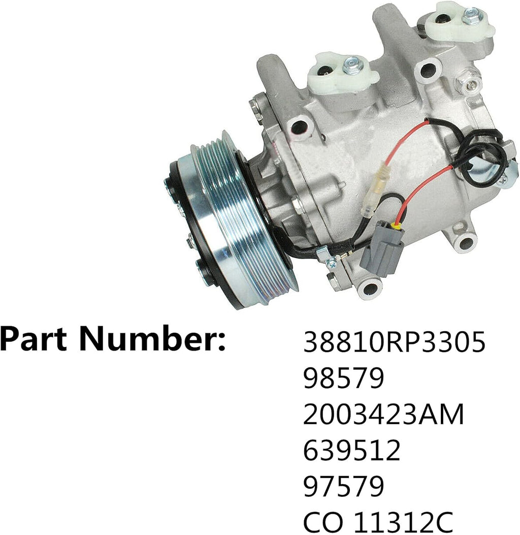 A/C Compressor for Honda Fit 1.5L L4 CO 11312C E1531