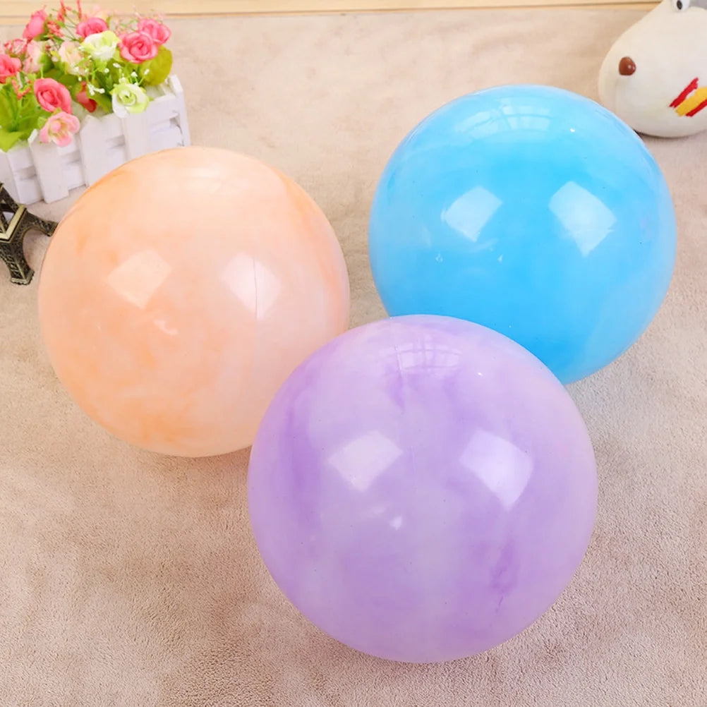 5pcs Plastic Air Filled Bouncy Rubber Balls Q6737
