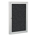 Indoor Enclosed Bulletin Board Cabinet with 1 Door L585118
