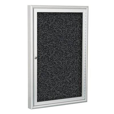 Indoor Enclosed Bulletin Board Cabinet with 1 Door L585118