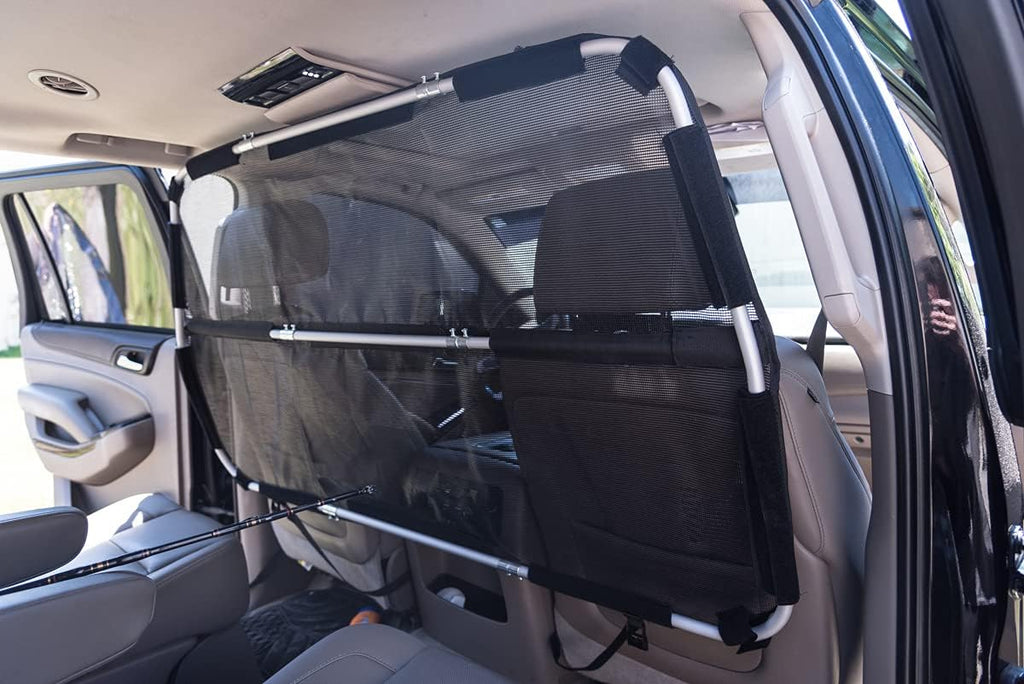 Black Clear Vinyl Plastic Car Divider, Pack of 2 V277