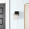Black Dimmable Armed Sconce V919608
