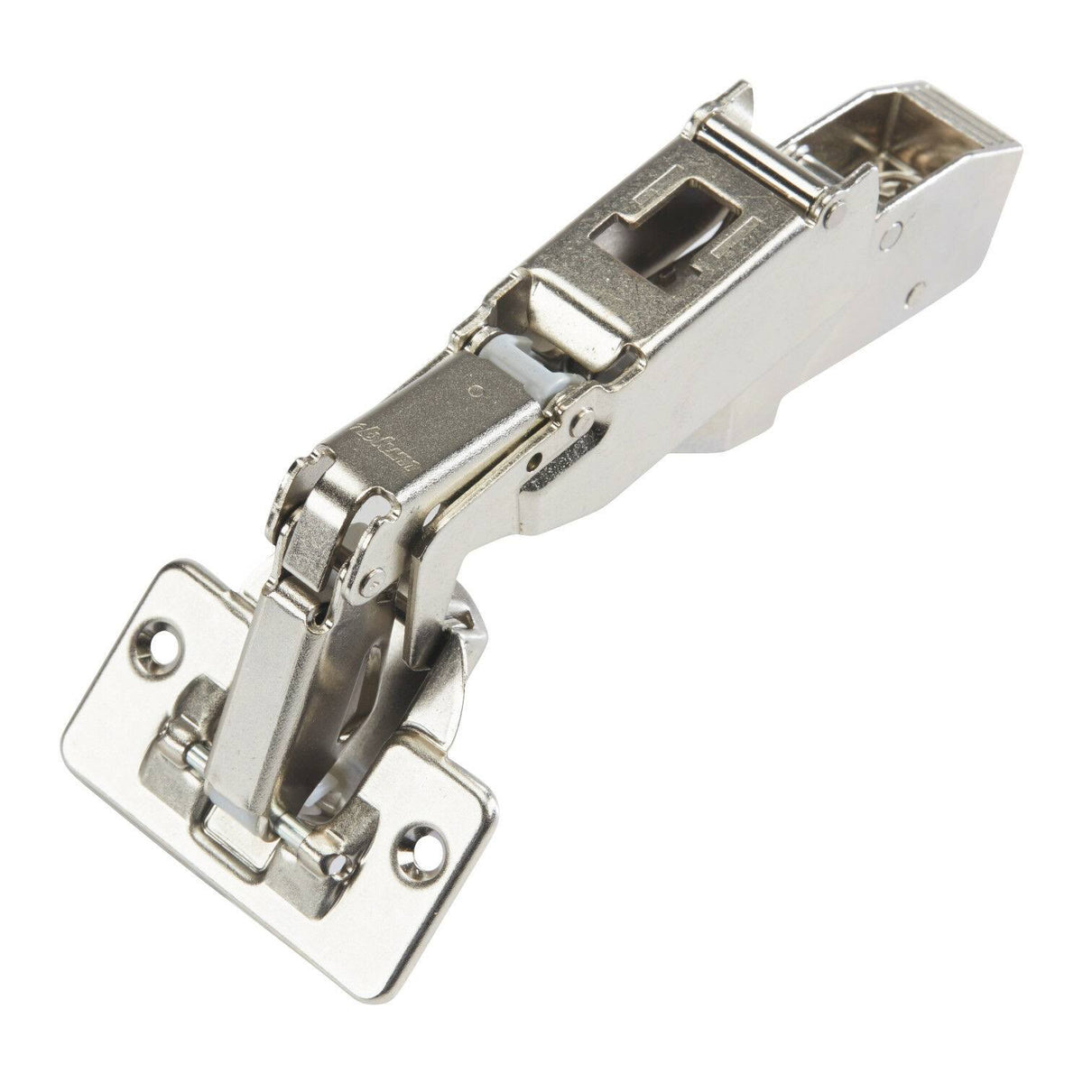 Nickel-Plated Metal 170-Degree Clip-top Full Overlay Screw-On Self-Closing Cabinet Hinge (Pack of 10) R765105