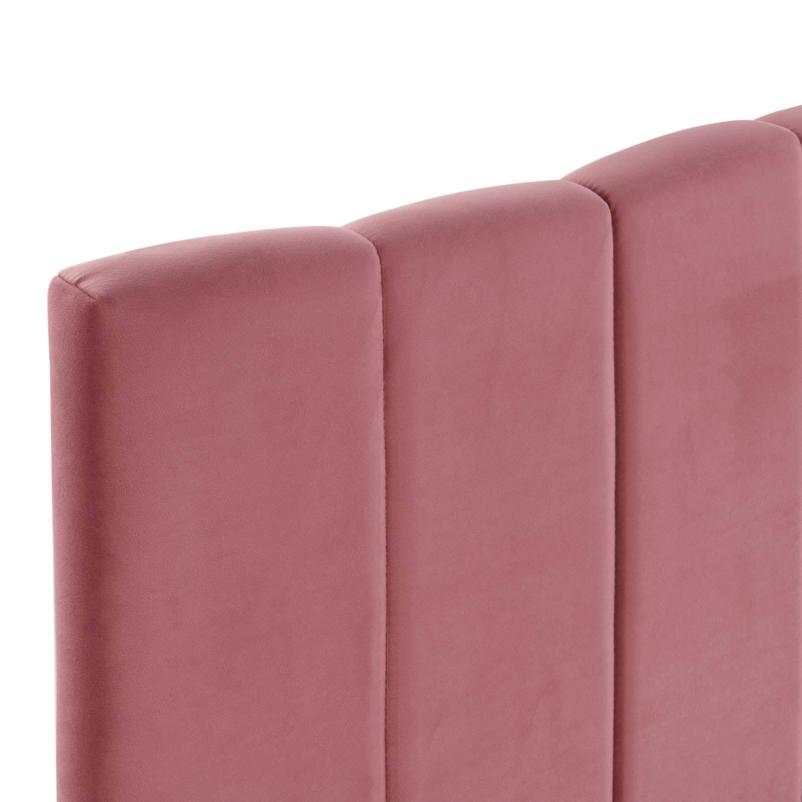 Mint Channel Tufted Velvet Headboard O46575