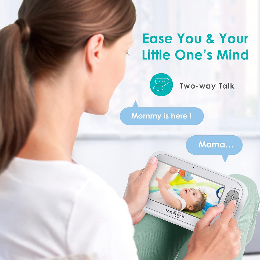 Video Baby Monitor with 4.3 LCD, Auto Night Vision, Two-Way Talkback, Pack of 2 E392