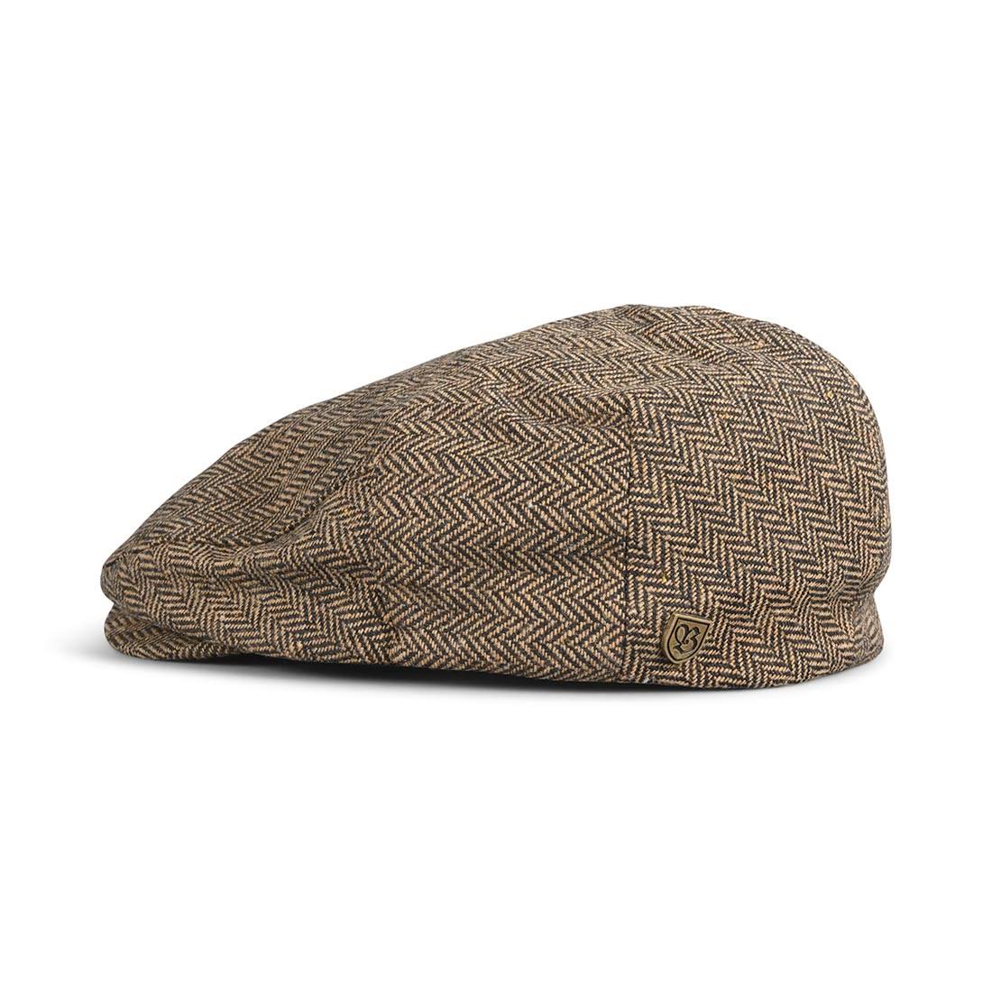 Brown Khaki Snap Flat Cap E860