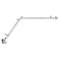 Single Corner Drapery Rod with Finials in Satin Nickel F5138